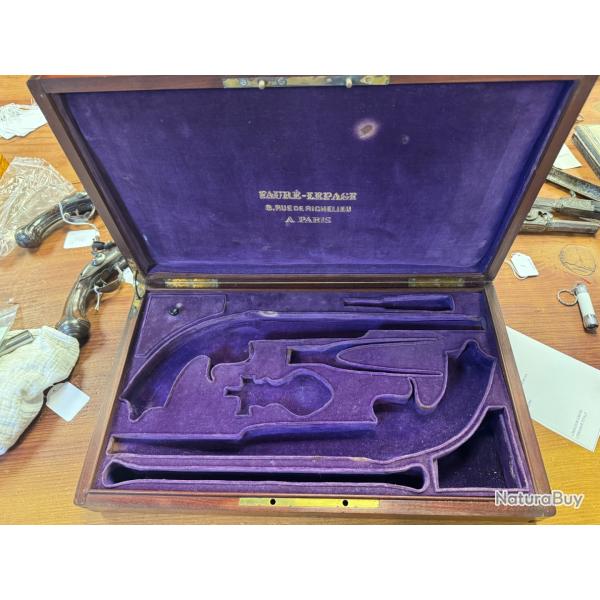 coffret pour pistolet de duel/tir  avec attribution