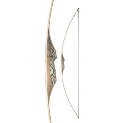Arc Longbow White Feather Shearwater clair 62 pouces RH 20# 62"