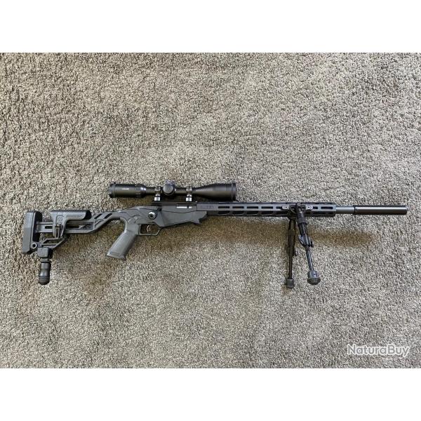 PACK Carabine RUGER Precision Rimfire Calibre 22 Lr ( + Lunette + silencieux + bipied + monopode)