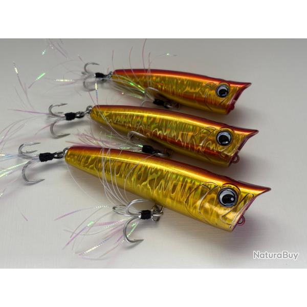 lot de 3 poppers couleur dor�e