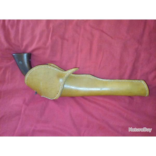 HOLSTER WESTERN CUIR POUR REMINGTON COULEUR BRUNS PAS JAUNE