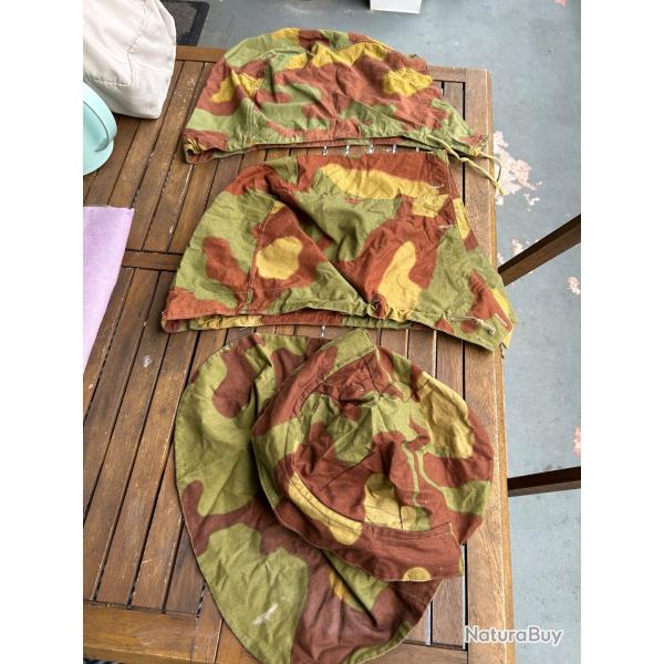 Lot de couvres casques camoufl�s italiens