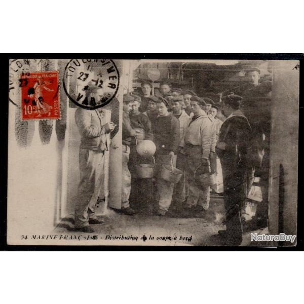 CPA - Marine Militaire  Fran�aise - Distribution de la soupe � bord N�3861