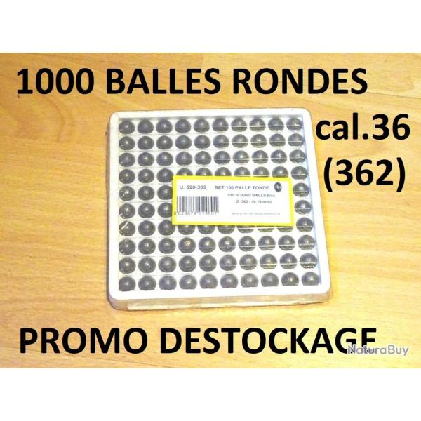 LOT 1000 balles rondes PEDERSOLI calibre 36 (362)  39.00 Euros !!!!! -VENDU PAR JEPERCUTE (SI395)