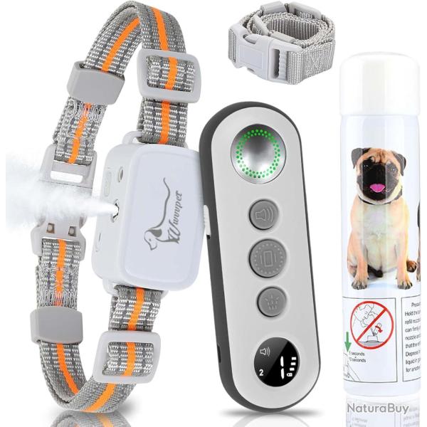 Collier d'entra�nement de chien de citronnelle avec distance Spray collier de chien de citronnelle