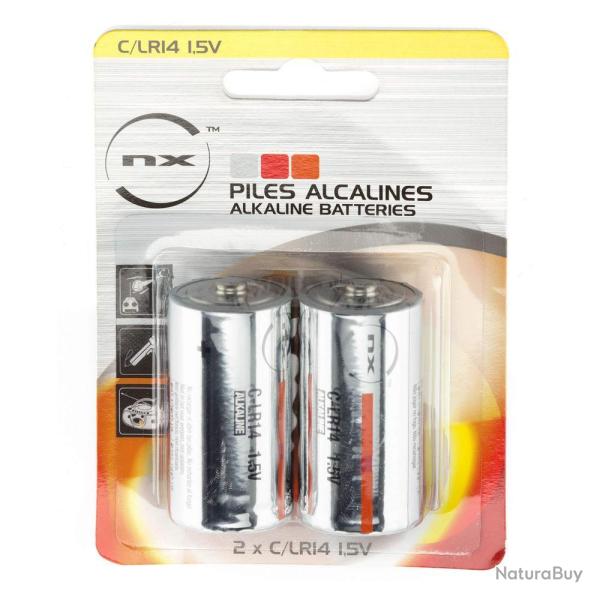 Piles Alcalines NX-Ready C/LR14 1,5V - Longue Dur�e - Puissance Fiable - Pour Appareils Outdoor et C