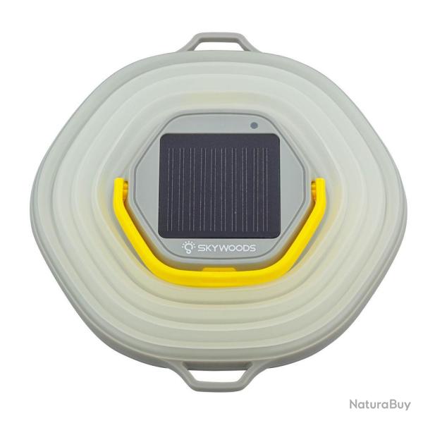 Lampe Camping R�tractable Solaire Skywoods 350 Lumens - Recharge Solaire - Compacte et Puissante - �