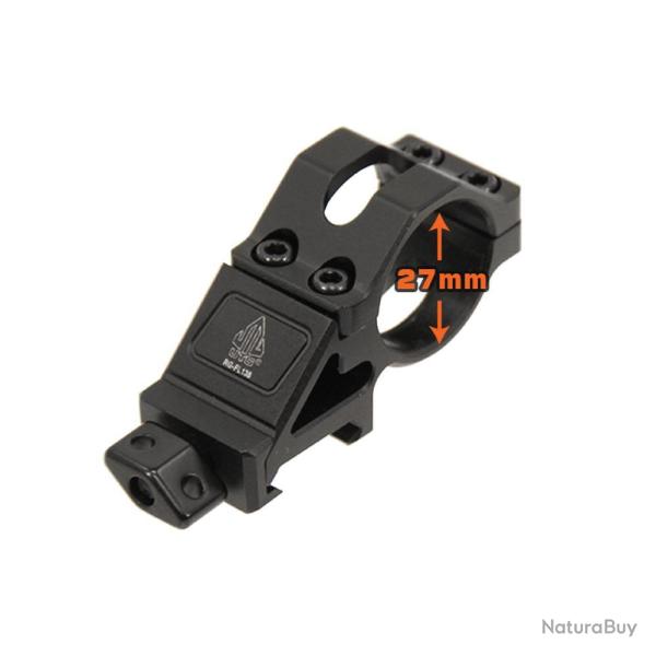 Support Lampe Tactique UTG - Montage Picatinny - Fixation Solide - Pour �clairage Fiable en Chasse