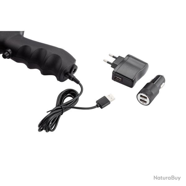 Lampe Spot Rechargeable Spika 1200 Lumens 15W Waterproof - Puissante et Durable pour Chasse et Outdo