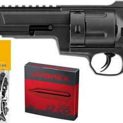 Pack revolver CO2 &agrave; balles de caoutchouc T4E TR 68 Gen2 - Cal.68 (16 Joules max)