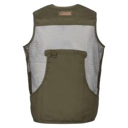 Gilet De Chasse Filet Savane Kaki PERCUSSION