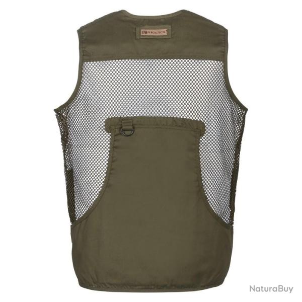 Gilet De Chasse Filet Savane Kaki PERCUSSION