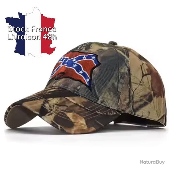 Casquette camouflage - Drapeau conf�d�r� - Stock France
