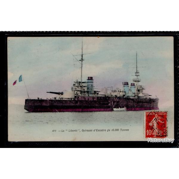 CPA -MARINE MILITAIRE - La  " LIBERT� "  Cuirasse  d'Escadre de 15.000 Tonnes - N�3866