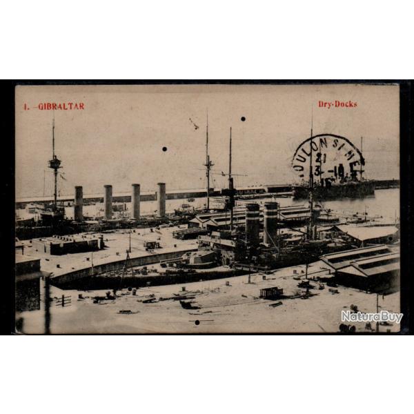 CPA -MARINE MILITAIRE - GIBRALTAR Dry-Docks - N�3870