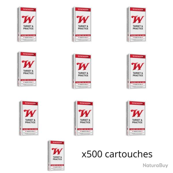 Munitions WINCHESTER cal.9mm luger fmj 124gr par 500