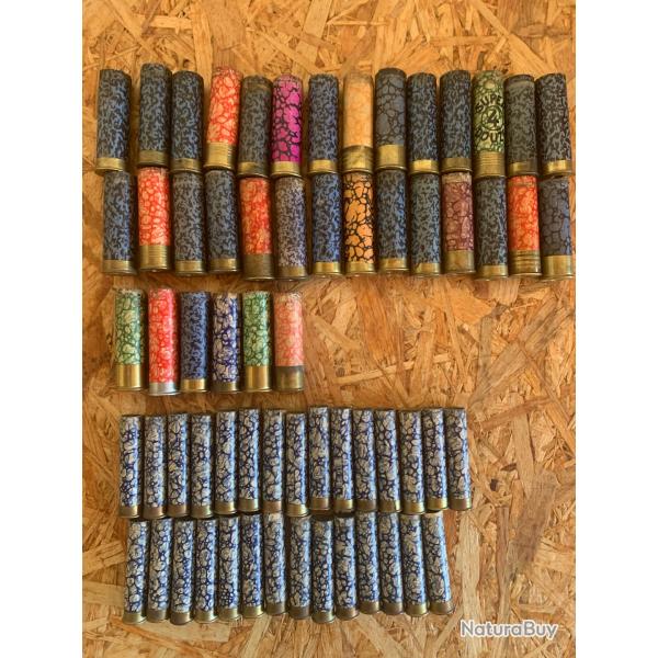 Douilles Manufrance tir�es cal 12,16 et 14mm.