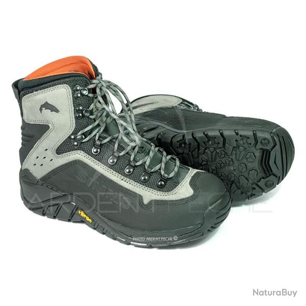 Chaussures de wading SIMMS G3 Guide Boot Vibram Steel Grey (10) 43