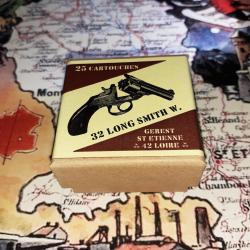 32 Long Smith & Wesson (G&eacute;rest Saint Etienne): Reproduction boite munitions (vide) GU 13770005