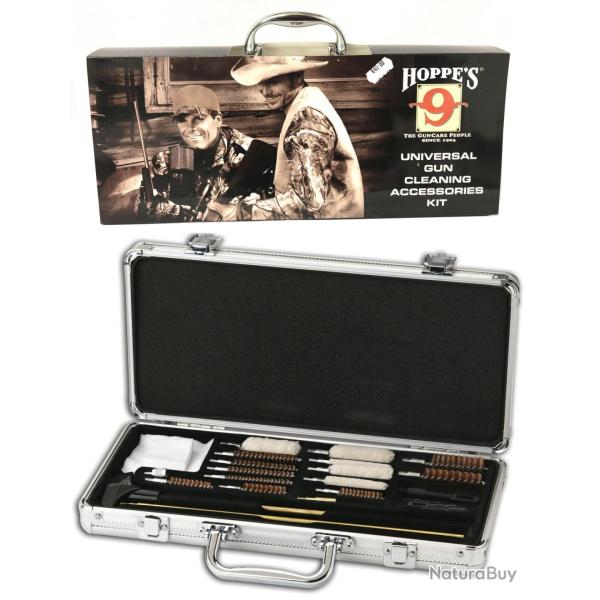 Mallette de nettoyage universelle Hoppe's 21 pieces