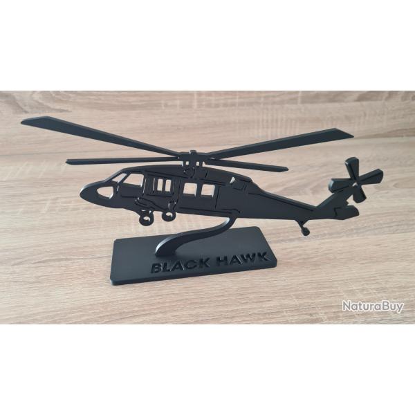 Silhouette / maquette hlicoptre UH 60 BLACK HAWK impression 3D