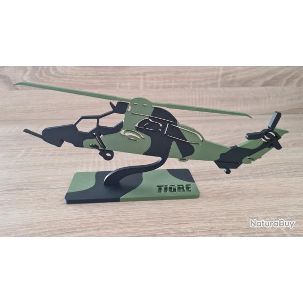 Silhouette / maquette hlicoptre Eurocopter EC665 tigre / tiger impression 3D avec bariolage