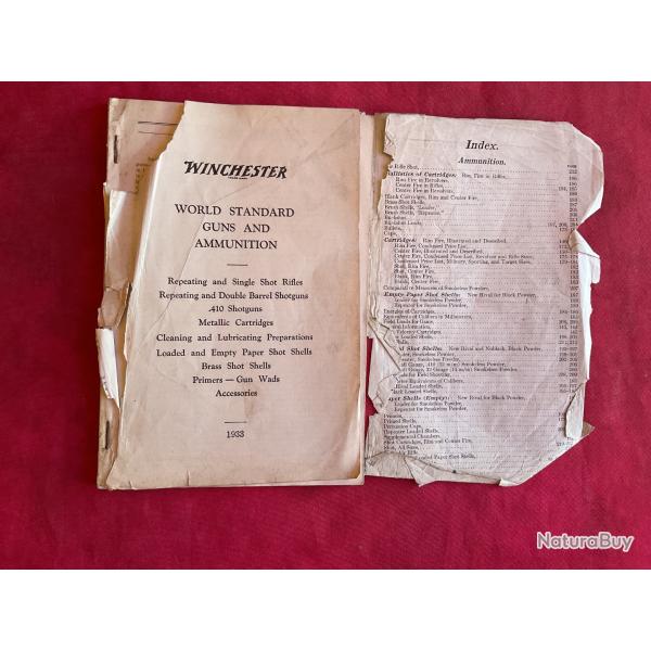 Catalogue original Winchester de 1933