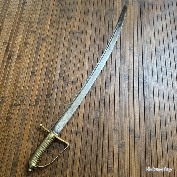 SABRE R�VOLUTIONNAIRE 1767 REGIMENT�E UNIT�E D'ELITE LAME GRAV�E DE COURRONNE PRUSIENNE MONOGRAMME