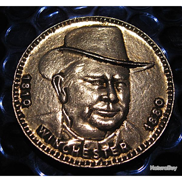 medaille WINCHESTER 1810-1880 diametre 48,2  argent�e