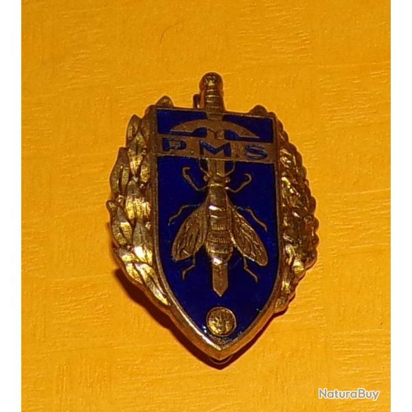 Brevet Pr�paration Militaire Sup�rieure, �mail, poin�on A.B, matricul�,  ATTACHE RESSOUDEE ,FABRICAN