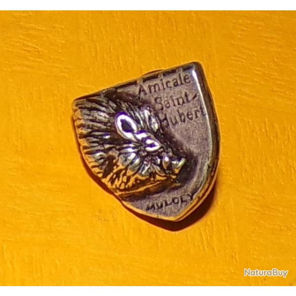 AMICALE SAINT - HUBERT MULCEY , ATTACHE PIN'S  ,  FABRICANT SANS , BON ETAT VOIR PHOTOS .  POUR TOUT