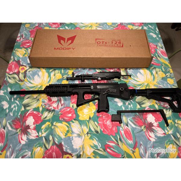 Modify PP2K gaz + kit OTs 126 + lampe + holster + chargeur grande capacit�