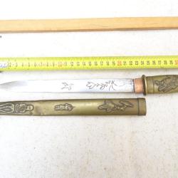 279) lot, joli petit tanto , ,  poignard , couteau