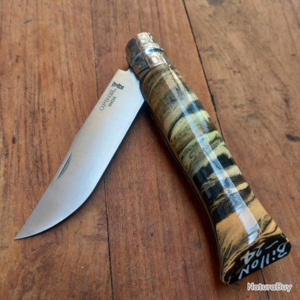 Joli Couteau OPINEL N 9 par BILLON Manche en Bois Customis�