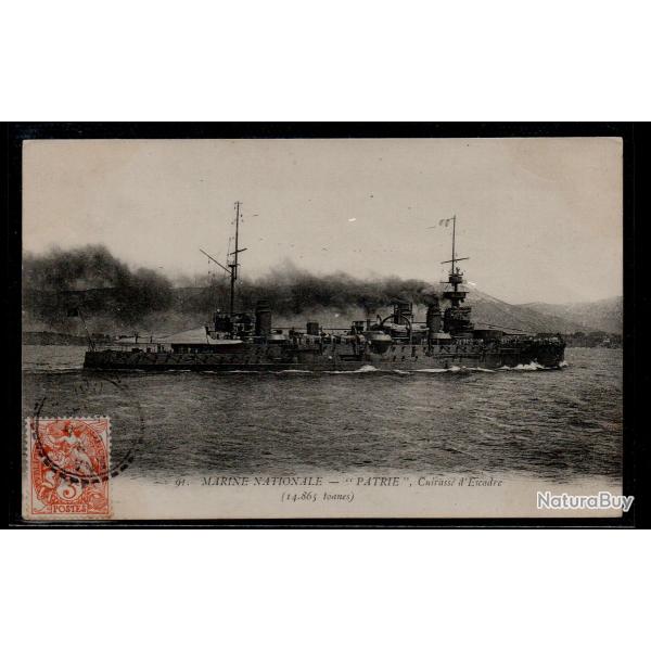 CPA - MARINE NATIONALE - "PATRIE " Cuirasse d'Escadre  - N�3014