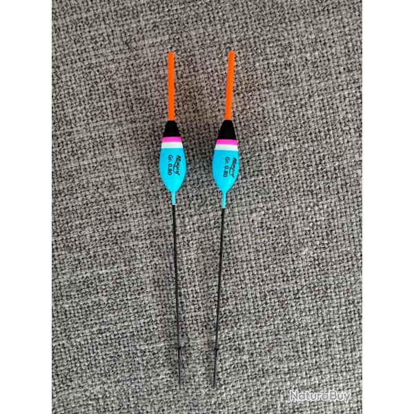 2 flotteurs au coup ragot 0,80gr