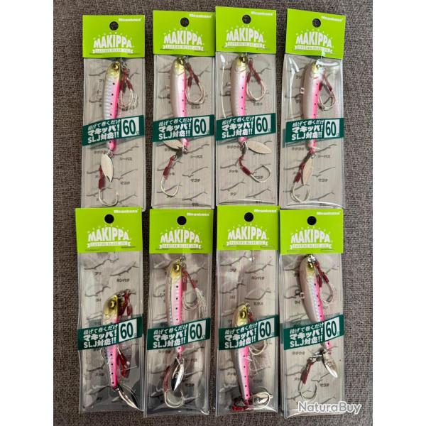 Lot 8 Leurres jig megabass makippa pink 60