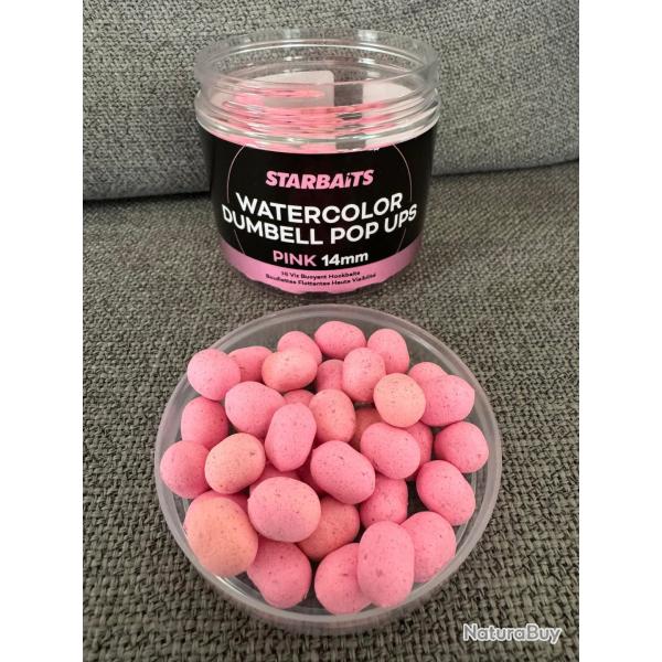 starbaits pop up dumbell rose pale 14mm , 70gr