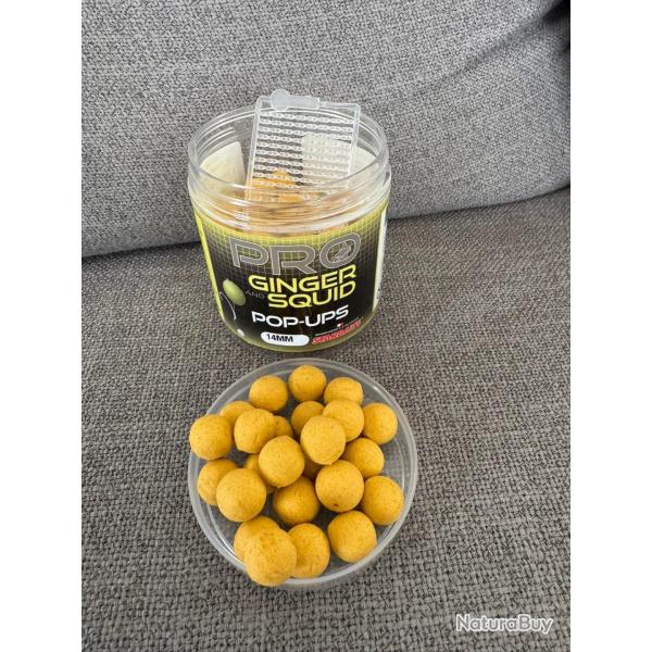 Pop up starbaits pro gringer squid 14mm , 80gr