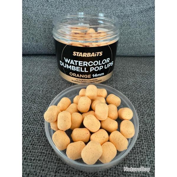 starbaits pop up dumbell orange pale 14mm , 70gr