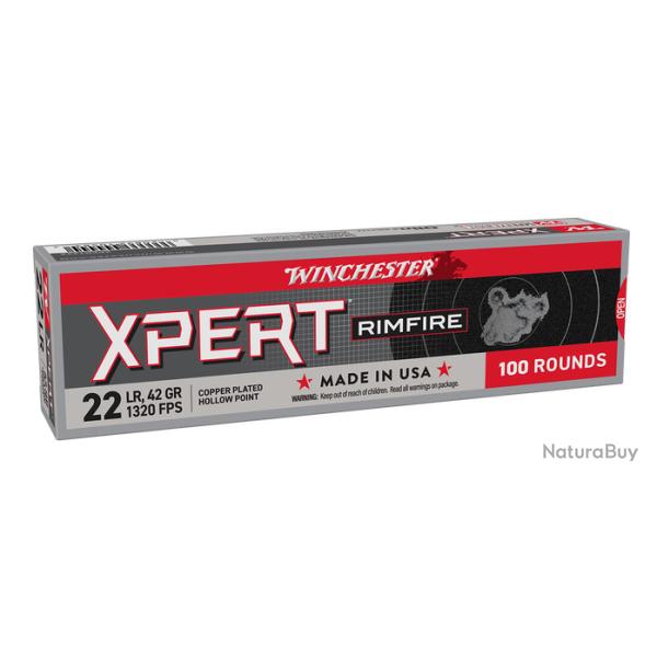 Cartouches  Cal.22LR  EXPERT CP - 42 gr   boite de 100