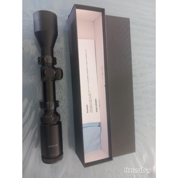 Lunette 1.5-6x40 sans reticule lumineux avec montage pivotant pour browning Bar