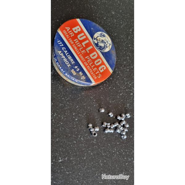 30 plombs pour pistolet ou carabine 4,5mm Bulldog