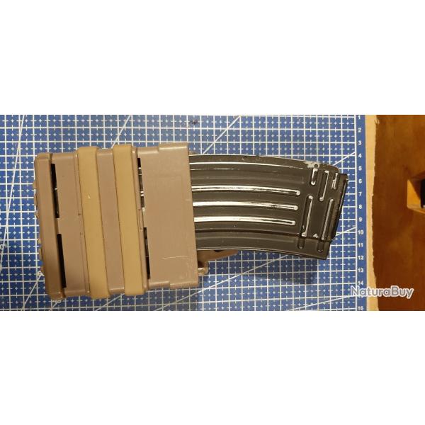 portes chargeurs type fast-mag (AK) gris airsoft