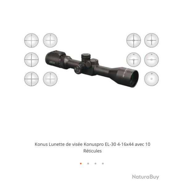 Konus Lunette de vise Konuspro EL-30 4-16x44 avec 10 Rticules