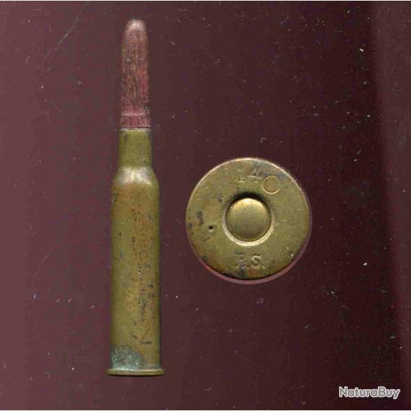 6.5 mm Mannlicher Hollandais � blanc balle rouge  - �tui laiton - marquage militaire hollandais