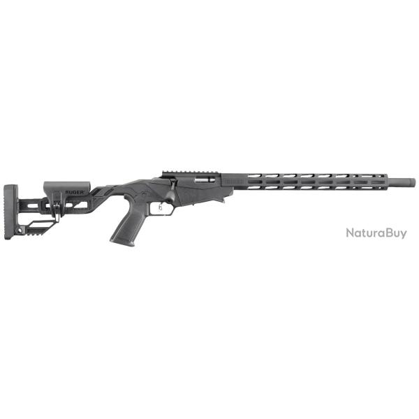 RUGER PRECISION RIMFIRE .22LR canon MI LOURD 46CM filet 1/2x28 noire