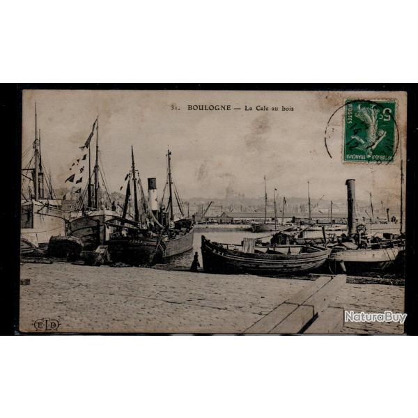 CPA - BOULOGNE -La Cale au bois  N�3878