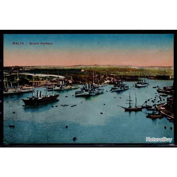 CPA - Marine Militaire -MALTA - Grand Harbour N�3881