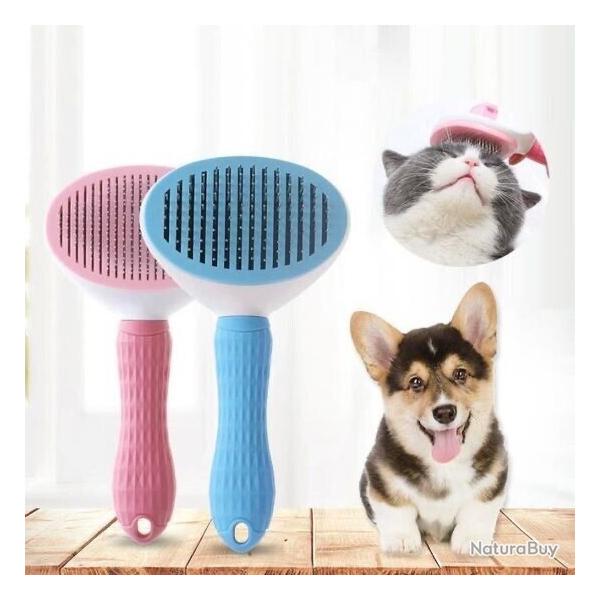 2x Brosse Chiens Chats Autonettoyante Brosse poils morts Enl�vement jusqu'� 95%